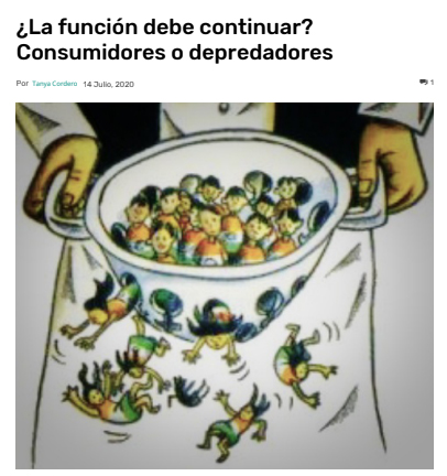 ¿La función debe continuar? Consumidores o depredadores